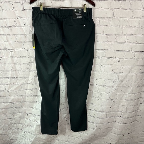 NWT Under Armour golf UA drive 5 pocket pant Black Slim Taper  men's 32x30 - Picture 2 of 11